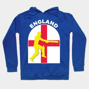 England Cricket Batsman England Flag Hoodie